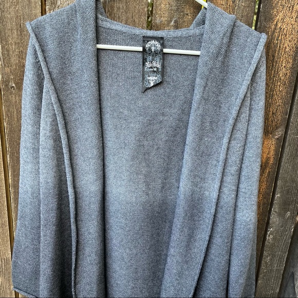 Niki Biki Wool Blend Ombre Hooded Cardigan Sweater Sz M - Picture 16 of 16